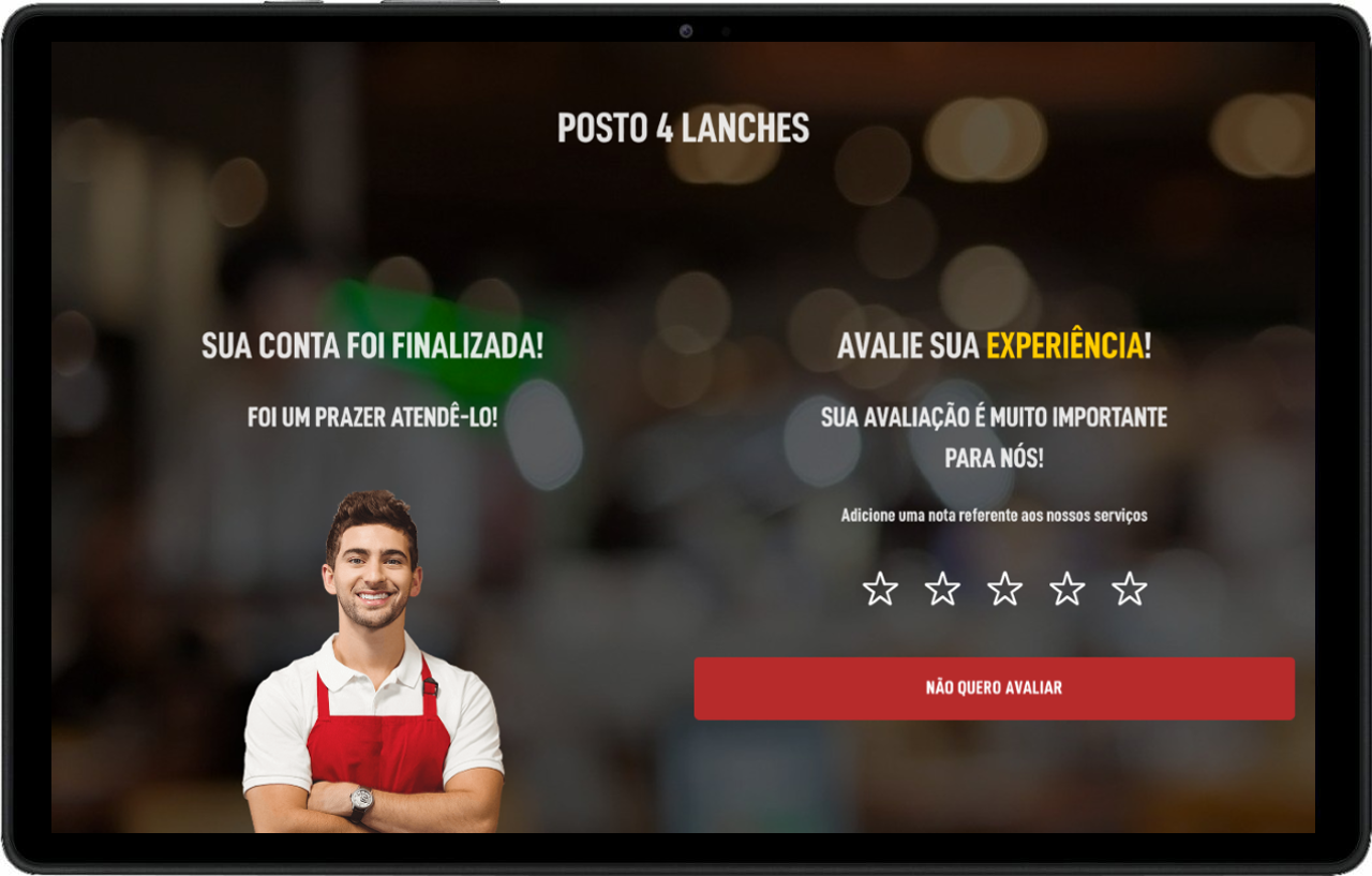  Auto atendimento com tablet de mesa - Comanda Click