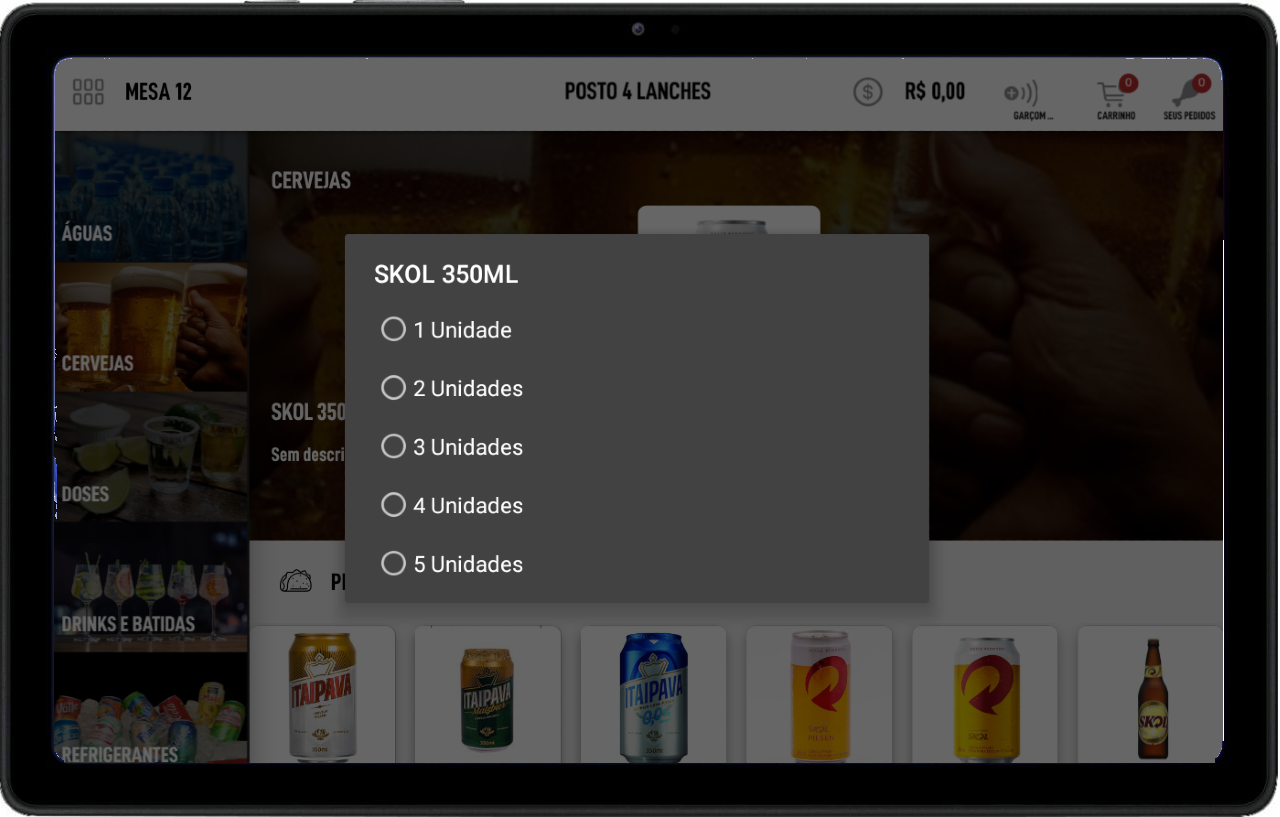 tablet de mesa - Comanda Click